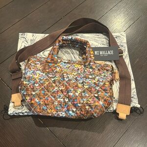 Brand new multicolor Spangle Sequin MZ Wallace mini Sutton